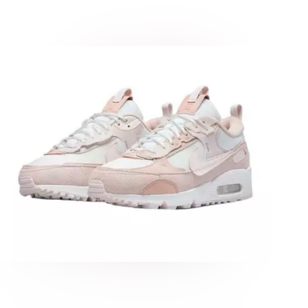 Nike Air Max 90 Futura In White/Pink Oxford/Barely Rose Women’s Size 11.5 - Picture 2 of 7